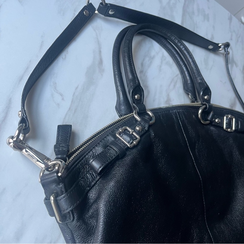 NEW! COACH Madison leather Lindsey Satchel NWOT - Picture 8 of 15